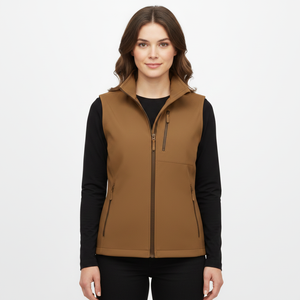 Wholesale Winter Softshell Sleeveless Jacket Unisex Waterproof Windproof Quick Dry Slim Fit Hiking Outdoor Vest Zipper - Product Image 1