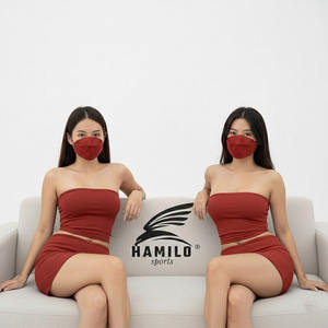 Conjunto de faldas personalizadas OEM de alta calidad para mujer, top corto con capucha y estampado de logotipo informal, conjunto de faldas con capucha para invierno. - Product Image 5