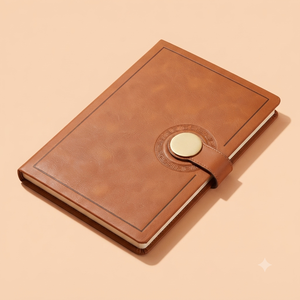 Cuaderno Ejecutivo Aurelux Premium con Cubierta de Cuero Sintético Negro, Cierre de Hebilla Metálica Plateada, para Oficina y Escritura - Product Image 4