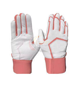 Guantes de Béisbol Blancos y Rosas, Transpirables, para Entrenamiento Deportivo, para Mano Derecha, 1 Pieza, Diseño Sólido - Product Image 1