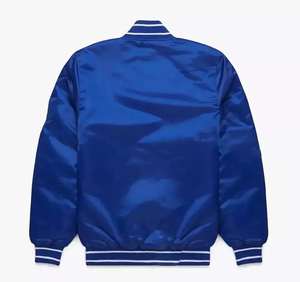 Winter Polyester Cotton Plain Varsity <b>Jacket</b> Men Vintage <b>Baseball</b> <b>Bomber</b> <b>Jacket</b> Zipper Windproof Reversible Eco-Friendly - Product Image 2