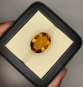 Pierre précieuse en citrine naturelle, pierre brute à facettes, cristal jaune pour la fabrication de bijoux, bagues, pendentifs, boucles d'oreilles - Product Image 6