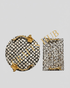 CRAFTS HUB Plato de Servir Ovalado Clásico de Madreperla Hecho a Mano y Ecológico - Apto para Lavavajillas y Duradero - Product Image 3