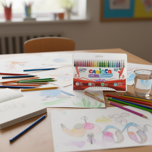 Pennarelli Artistici Carioca Birello 24pz a Doppia Punta Colori Lavabili con Acqua - Product Image 3