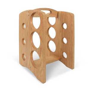 Estante para Botellas de Vino con Recubrimiento Blanco para Decoración del Hogar, Cocina, Mesa de Comedor, Exhibidor de Botellas de Champán y Vino para Bar - Product Image 6