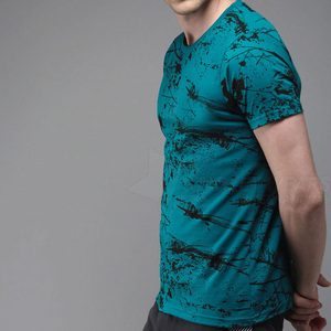 Vente en gros – Nouveauté : T-shirt de sport pour homme en molleton 100 % coton blanc, personnalisable par sublimation, séchage rapide, respirant et écologique - Product Image 2