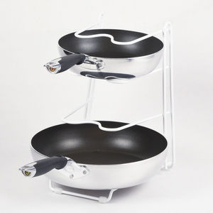 Support de rangement pour ustensiles de cuisine au design moderne, support pour poêles, support pour couvercles de casseroles, organisateur pour armoire de cuisine et plan de travail, meilleur prix - Product Image 2