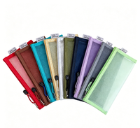 Pochette zippée en nylon à mailles fines, sacs cosmétiques imprimés en sérigraphie, trousses de maquillage, étuis à crayons, sacs de voyage portables, cadeaux de bienvenue