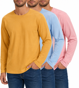 T-shirt de sport décontracté pour homme 2026, tricoté, uni, séchage rapide, respirant, coupe régulière, pour entraînement, fitness, extérieur et gym - Product Image 4
