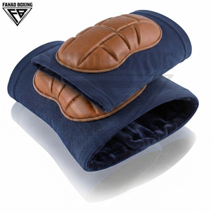 Genouillère en cuir synthétique de qualité supérieure, tendance, best-seller, protection haute performance et durabilité, logo personnalisé couleur contrastée - Product Image 4