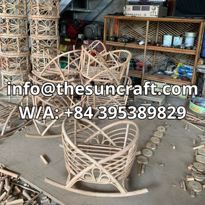Lit de poupée en rotin tressé pour poupées Reborn, accessoires de jeu de luxe pour poupées, vente en gros, usine du Vietnam - Product Image 3