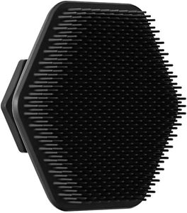 Cepillo de Limpieza Facial de Silicona con Cerdas Suaves, Diseño Hexagonal Negro, Herramienta de Cuidado Personal - Product Image 2