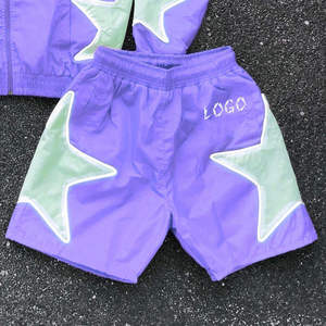 Custom Women Hooded Windbreaker <b>Set</b> With Star Print Streetwear Tracksuit Summer Casual Two Piece Outfit - Product Image 4