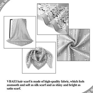 Silky Satin Hair Scarf for Women Square <b>Head</b> <b>Wrap</b> Sleeping Bandana Bulk Supplier - Product Image 3