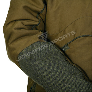 Chaqueta de Caza Resistente, 100% Lona de Algodón, Chaqueta con Logotipo Personalizado, Cortavientos, Cálida, con Cierre, Ropa de Caza para Exteriores - Product Image 2