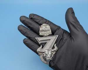 Pendentif Personnalisé en Argent Sterling 925 avec Lettres et Chiffres, Moissanite Luxe Certifiée, Style Hip-Hop Bling pour Rappeur - Product Image 4