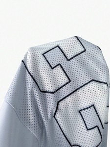 Maillot de football américain classique style Y2K, design personnalisé, surdimensionné, imprimé sur mesure, col en V, maillot de sport rétro en mesh vierge - Product Image 5