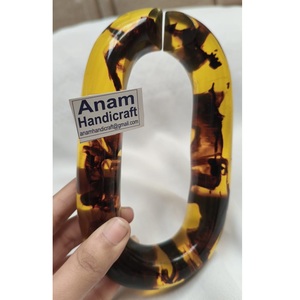 Anam Handicraft Factory Direct Handmade Acrylic Art Vertical Hanging Chain Links Sculpture Modern Home Decor Birthday Wedding - Product Image 1