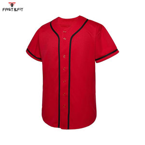 เสื้อเบสบอลแบบแห้งเร็วระบายอากาศได้ดีชุดทีมกีฬา - Product Image 1