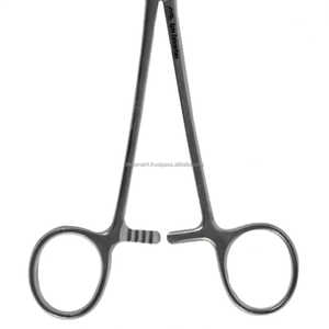 คีมห้ามเลือดยุงแบบโค้งโค้งงอได้คีมผ่าตัดสเตนเลสสตีลรับการรับรองจาก CE ฉลากส่วนตัว - Product Image 3