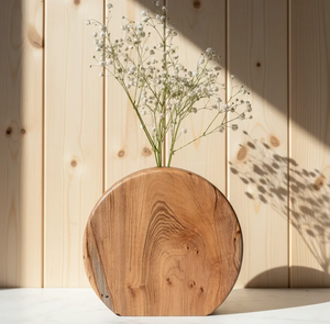 Premium Quality Modern Design Handmade Wooden Flower <b>Vase</b> Interior Tabletop <b>Vase</b> Decoration TIMELESS CRAFT Customized Diameter - Product Image 1