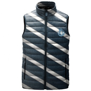 2025 chaqueta de chaleco acolchada con cremallera personalizada para hombre chaleco nuevo con ropa de plumón sin mangas de burbuja hecha en Pakistán - Product Image 4