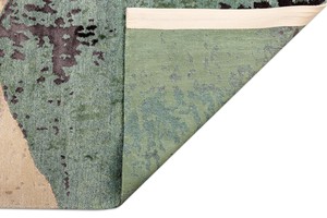 Tapis persan en laine et soie sur mesure, écologique, fait main, avec support en PVC durable et surface lavable - Product Image 2