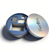 Boîte d'emballage ronde antichoc pour téléphone et montre connectée avec logo personnalisé, impression évanescente pour boîtes cadeaux de produits électroniques écologiques