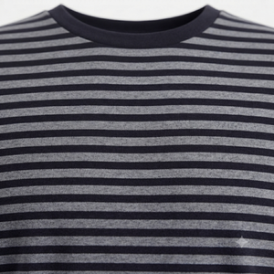 Men's Navy Blue Grey Solid Pattern Short Sleeve O-Neck Casual Regular Fit <b>100</b>% <b>Polyester</b> Quick Dry T-<b>Shirt</b> - Product Image 6
