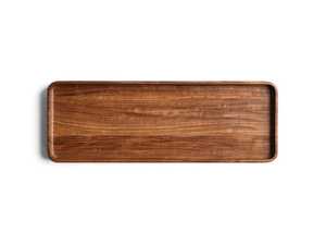 Bandeja de Servir Ovalada de Madera Ecológica, Color Sólido, Diseño Moderno Minimalista, Plato de Exhibición Duradero para Decoración del Hogar - Product Image 3
