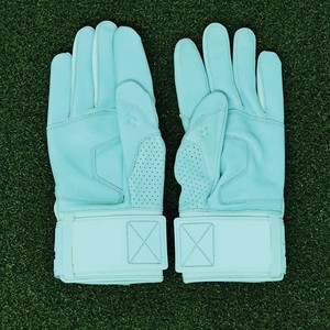 Men's Pro-Style Long Cuff Baseball Batting Gloves Premium Cabretta Leather Palm Superior Grip <b>Hook</b> Loop Closure Customizable - Product Image 1