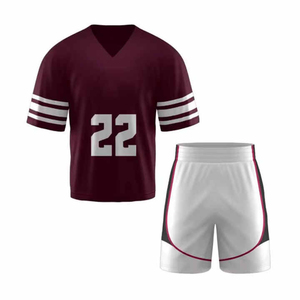 Breathable And Quick Dry <b>Material</b> Made Lacrosse Uniform V-neck Collar Design Lacrosse Uniform Oem Serviced Customized - Product Image 4
