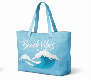 Sac fourre-tout en toile de coton premium pour femme, grand format, avec poignée longue et logo personnalisé, idéal pour la plage - Product Image 4