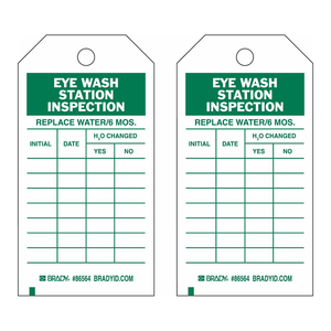 Etiquetas de Inspección Flexibles Brady para Lavado de Ojos, para Investigación Industrial y Estaciones de Laboratorio - Product Image 2