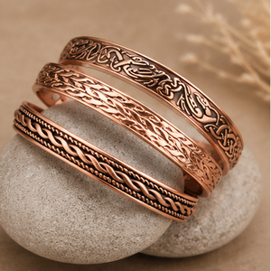 Authentic Twisted <b>Wire</b> Pattern Pure Metal Cuff Bangle Handmade Embossed Pattern Metal Jewelry Exquisite Design - Product Image 3