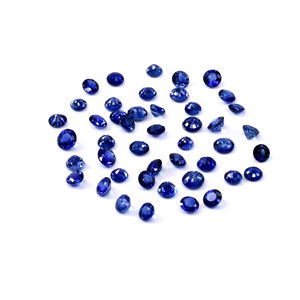Zafiros azules naturales de Ceilán sin tratar, calibrados en forma redonda de 3 mm, piedras preciosas de zafiro azul facetadas naturales sueltas para la fabricación de joyas. - Product Image 3