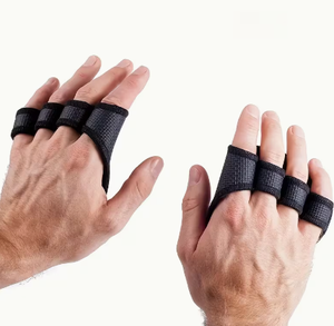 PROFIT SPORTS Protège-paume réglable en cuir de vachette antidérapant avec support pour les doigts pour hommes, idéal pour la musculation et le soutien du poignet - Product Image 3