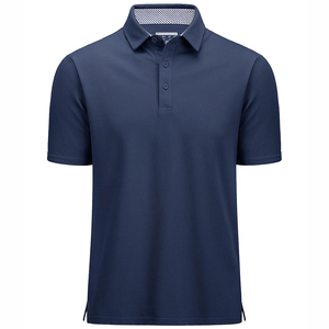 เสื้อโปโลพรีเมียมสำหรับผู้ชาย ผ้าฝ้ายลำลอง เสื้อกอล์ฟ รับทำโลโก้ ขายส่งจากโรงงานผลิตเสื้อผ้า เนื้อผ้าระบายอากาศได้ดี เสื้อผ้าสั่งทำพิเศษ - Product Image 2