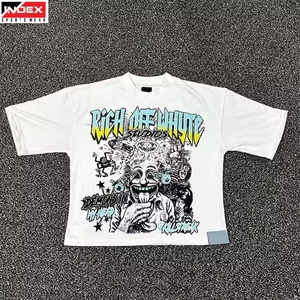 Camiseta Urbana Retro de Alta Calidad, Talla Estándar de EE. UU., 100% Algodón, Lavado Ácido, Diseño Gráfico, Logotipo de Marca Personalizado, Ropa Deportiva para Hombre - Product Image 1