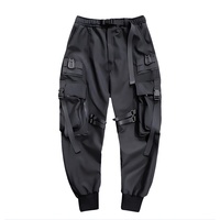 Pantalon cargo techwear 2026 pour homme, style streetwear décontracté hip-hop, avec rubans foncés et multiples poches, pantalon Ninja pour homme