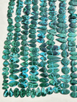 Paire de chrysocolle et de malachite naturelles de haute qualité Nouvelles pierres précieuses de guérison en vrac pour une énergie et un équilibre élevés