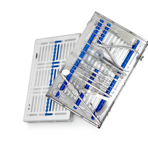 Nouveauté - Kit d'instruments de chirurgie parodontale manuels certifiés CE - Cassette - Chirurgie orale orthodontique - Acier - Product Image 2