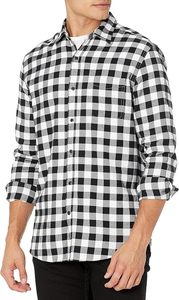 Chemises en flanelle à carreaux pour hommes avec logo personnalisé, manches longues, coupe classique, coton brossé, boutons, chemise à carreaux décontractée, ODM, haute qualité - Product Image 2