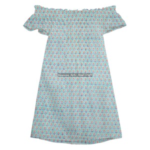 Robe de plage asymétrique à épaules dénudées, taille standard, imprimée à la main, vente en gros personnalisée par le fabricant, best-seller - Product Image 5