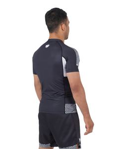 Venta al por mayor logotipos personalizados MMA Rashguard BJJ Rashguard OEM diseños 85% poliéster 15% Spandex 240 GSM Rash Guards personalizado - Product Image 6