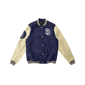 Vestes universitaires de qualité supérieure pour hommes, broderie et personnalisation, manches longues avec deux poches latérales. - Product Image 5