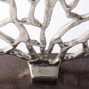 Luxury Silver Aluminum <b>Tree</b> <b>Branch</b> Centerpiece Large Metal Solid Base Sculpture for Wedding Table Decor & Modern Home Interior - Product Image 2