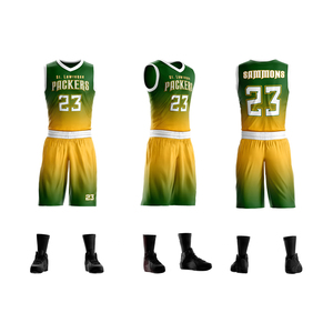 Breathable Basketball Jersey Plus Size Set Styles Custom Sublimated Uniforms - Product Image 3