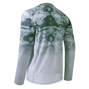 เสื้อตกปลาแบบมีซิปปิด ราคาประหยัด ระบายอากาศได้ดี กันน้ำ UPF 50 ผลิตจากโพลีเอสเตอร์ 100%  รับสกรีนโลโก้  ถักทอจากโพลีเอสเตอร์ 100% - Product Image 3