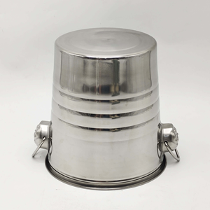 Elegante Cubitera de Acero Inoxidable con Asa, Enfriador Portátil para Vino, Champán y Cerveza, Cubitera para Hotel - Product Image 3